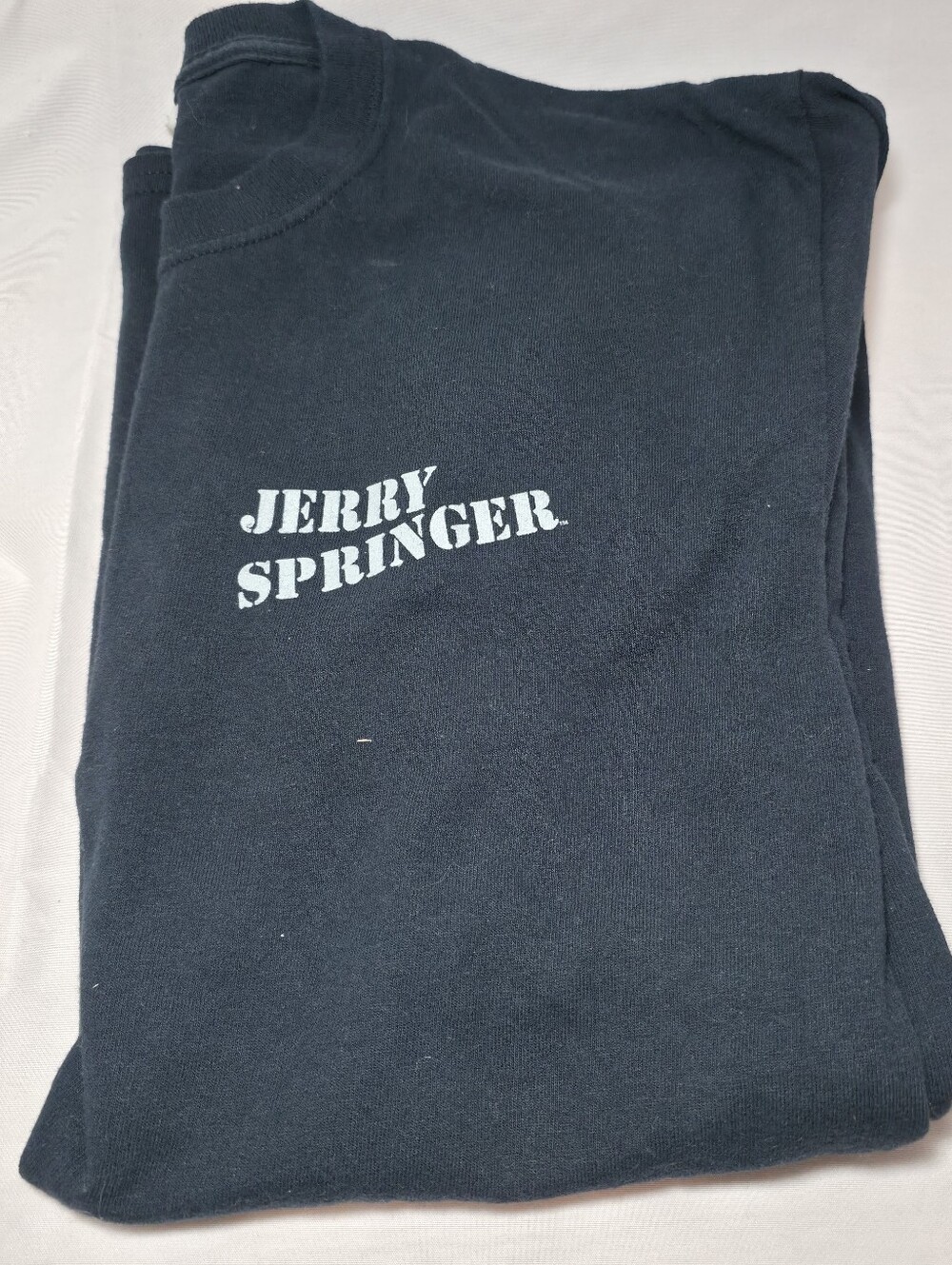 Y2K Jerry Springer Medium Black Tshirt